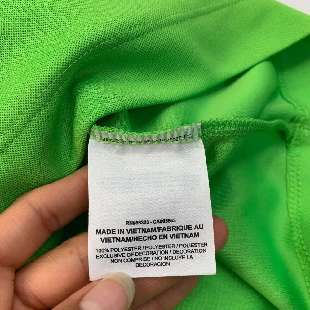 Nike Polo Shirt Men XL Extra Large Green Dri Fit Fred-A-Palooza Performance Golf
